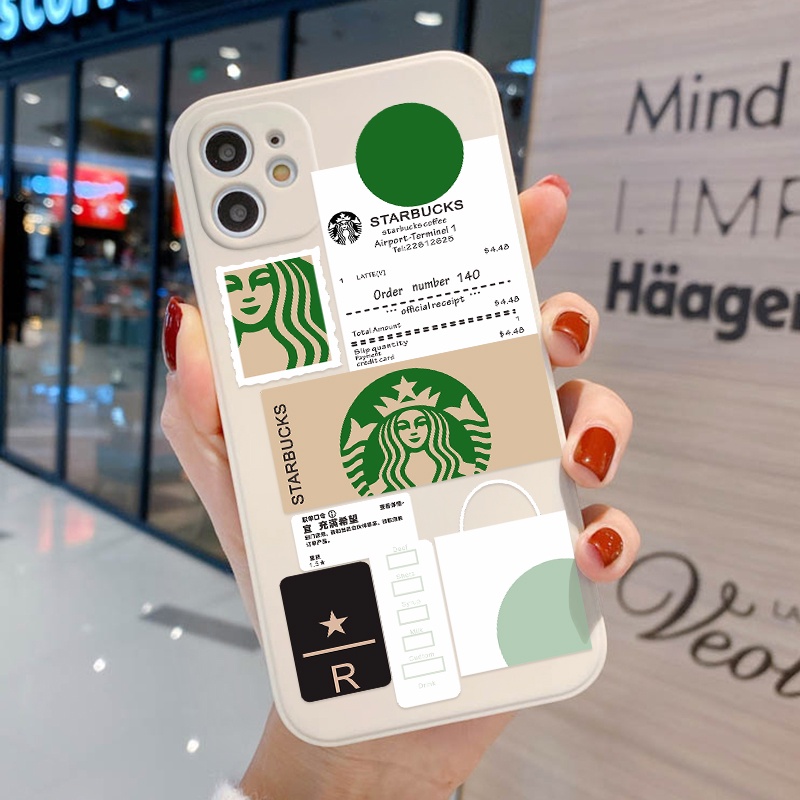 Soft Case TPU Desain Starbucks Untuk Realme C12 C15 C21 C21Y C25 C25s C25Y C17 C20 C11 C3 C2 7i 5i 6i 8i 9i 6 Pro 50A 8z 6a 50A 6i 9o 8i 6i 6pro Cover Bahan Silikon Untuk Handphone