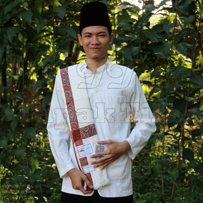 Sorban Kasmiri Putih made in India - Sorban Kasmiri Putih Impor