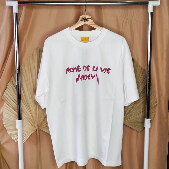 Acme De La Vie ADLV x The Simpsons Bart On Skateboard White Tee ORIGINAL