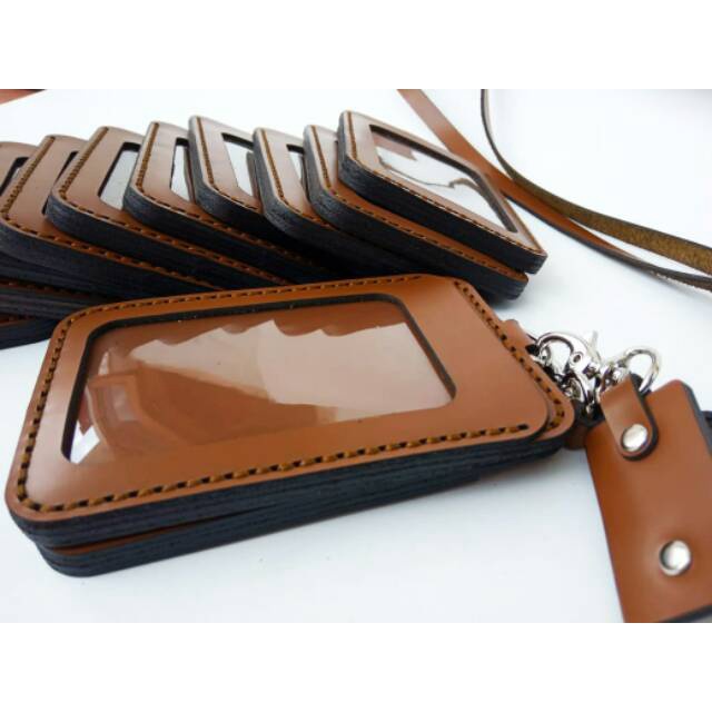 

Name tag kulit polosan idcard polosan