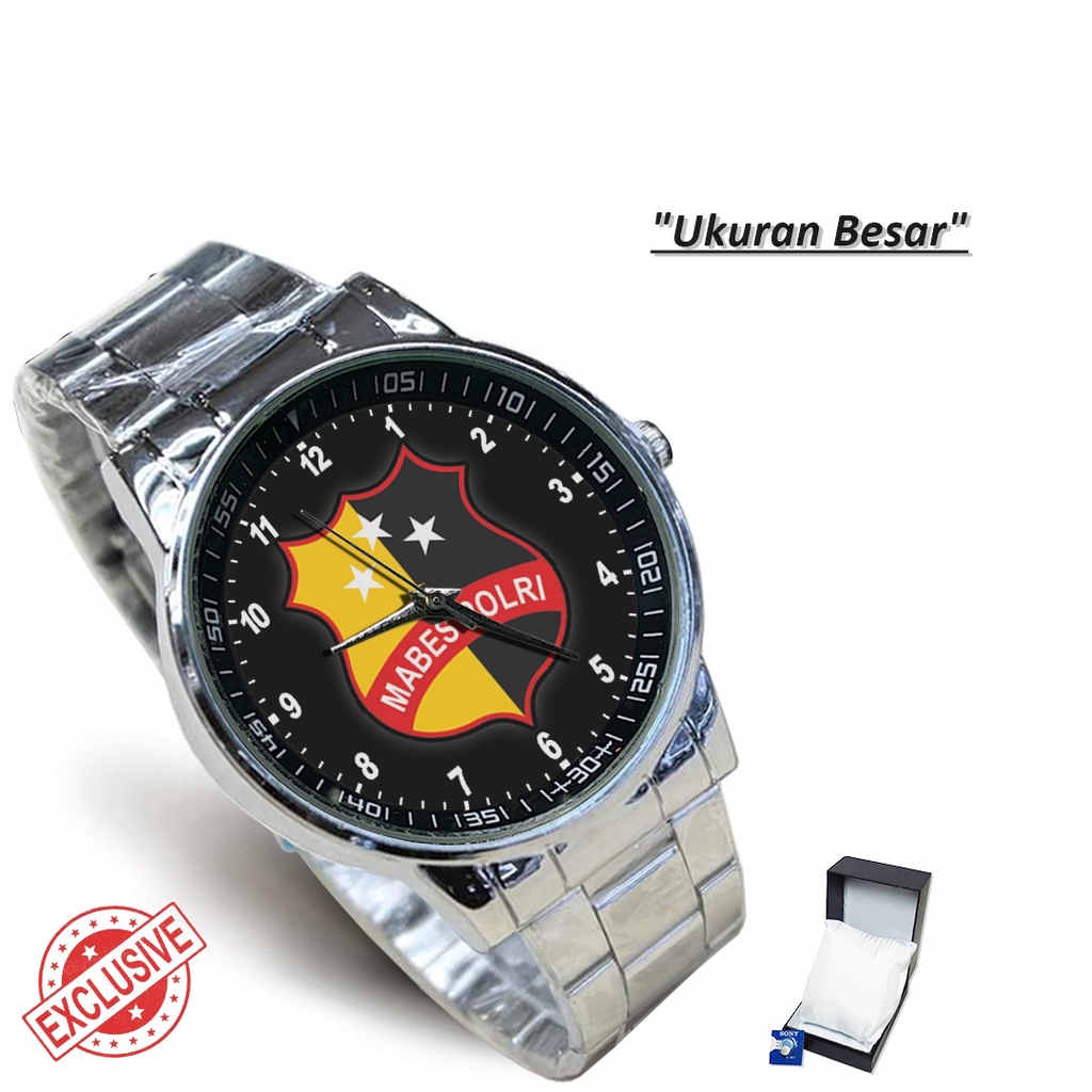 Jam Tangan Rantai Couple MARKAS BESAR POLRI (Limited Edition)