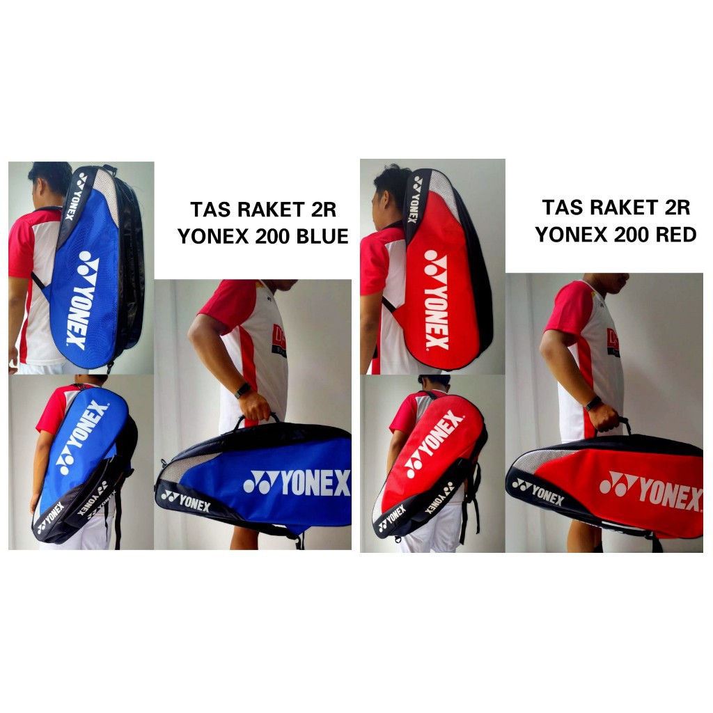Berkualitas  Tas Raket Badminton 2R YONEX 200 Ransel Olahraga Grade Ori Murah