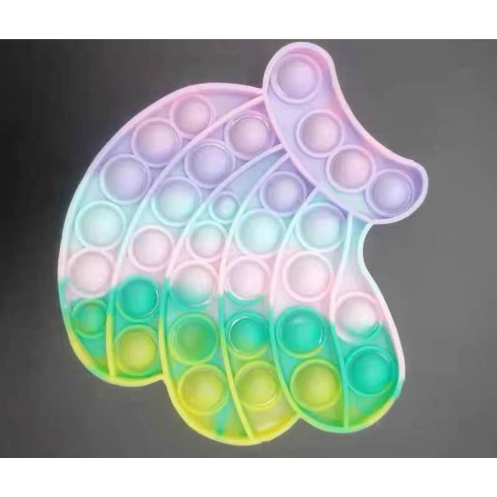 COD New Fidget Push Pop Its Mainan Anak Toys Bubble Kids Mainan Popit Murah Rainbow Pop it PASTEL-Pisang