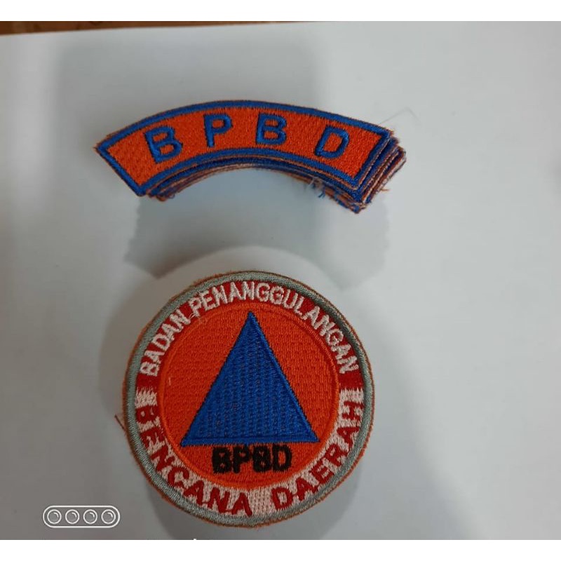 BADGE LOGO BPBD + LOKASI BPBD Bordir Komputer