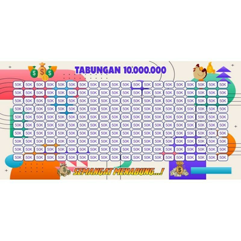

sticker / stiker celengan target viral