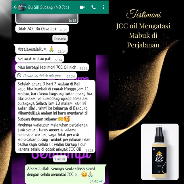 Minyak Balur JCC Oil Herbal Healing Berkhasiat Original Bali Kemasan Baru (515)