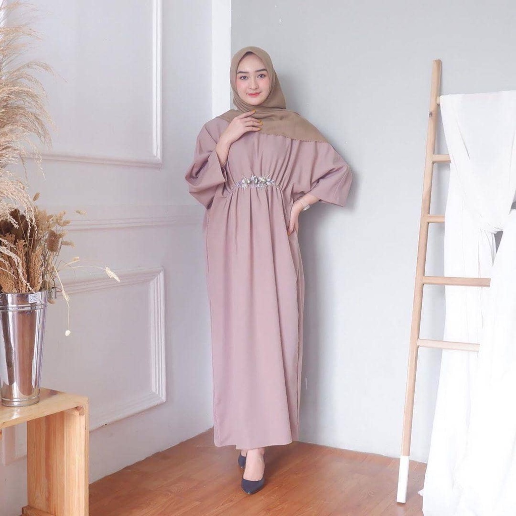 Maria Kaftan Long Dress Wanita Muslim / Baju Wanita Terbaru 2021 / baju Wanita