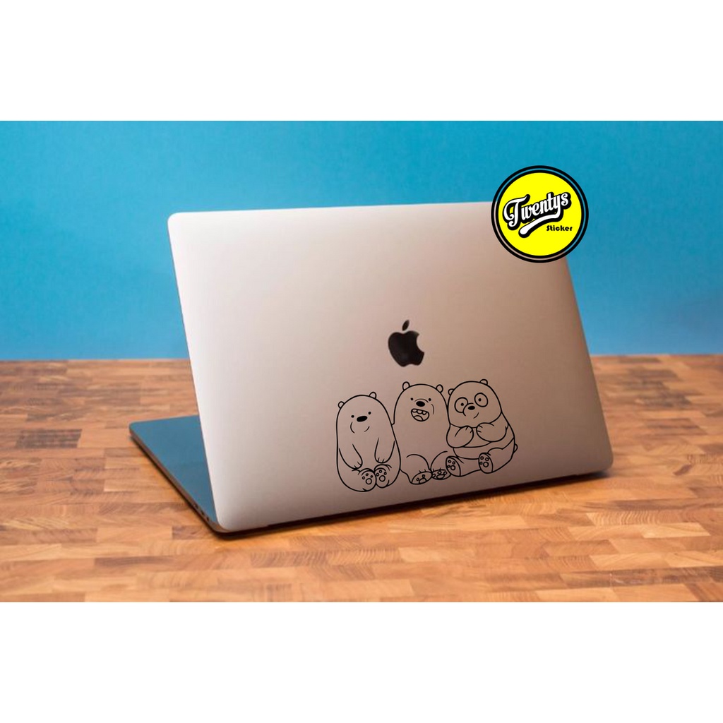 

STIKER LAPTOP STIKER TIGA BERUANG AKSESORIS LAPTOP CUTTING STICKER