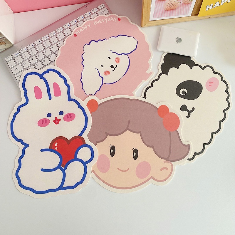 Mouse Pad Motif Kartun Lucu Gaya Korea Untuk Meja Komputer Kantor