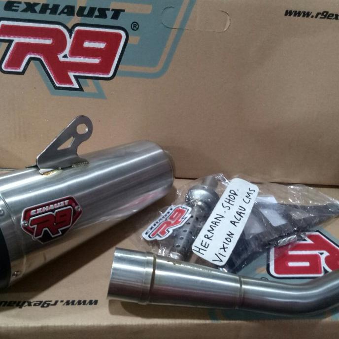 Knalpot Vespa R9 Knalpot R9 Vespa matic iget New Alpha Plus ss series acau11 Kualitas Baik