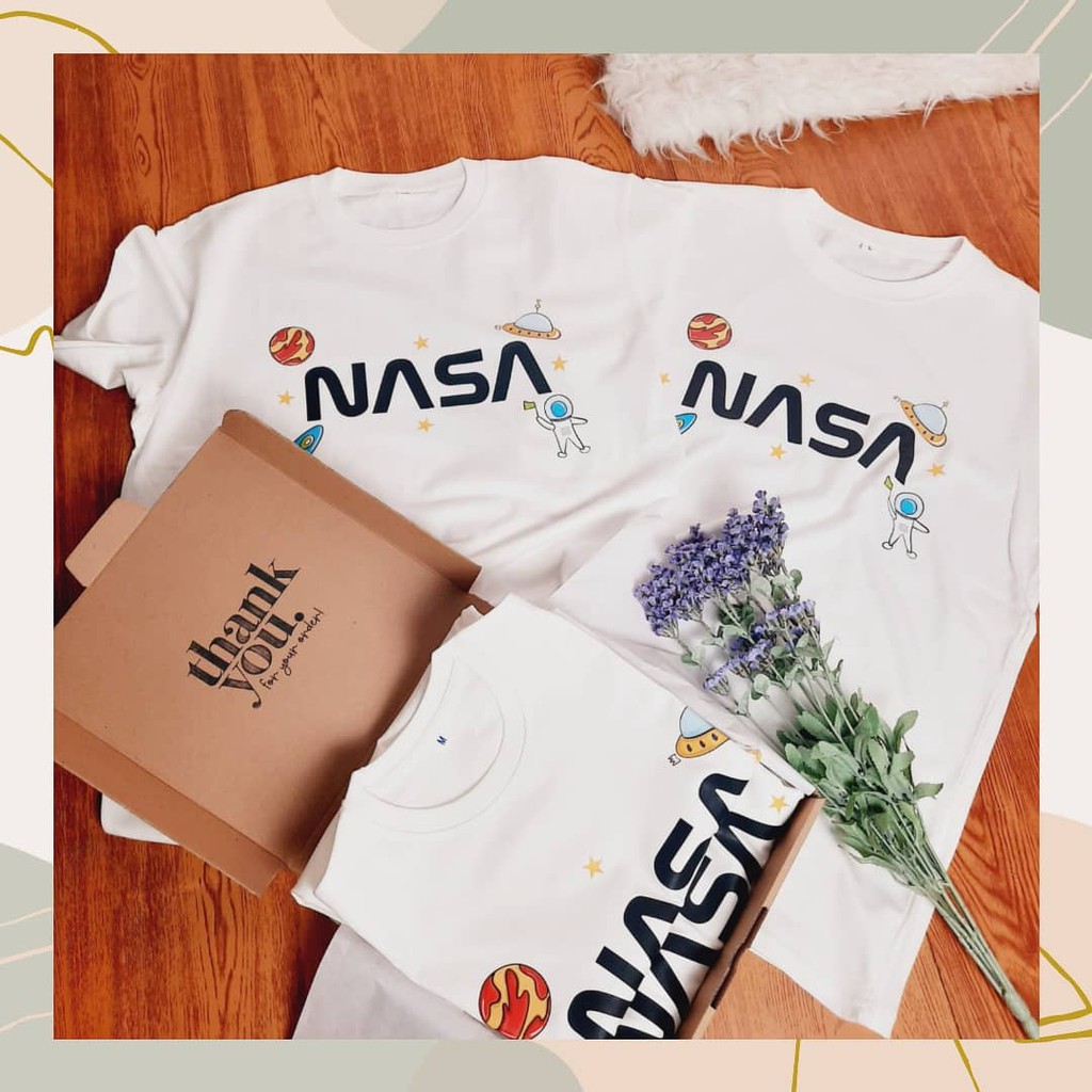 Tshitrallday Kaos Premium Unisex Pria &amp; Wanita bisa Oversize 100% Cotton Combed GRAPHIC NASA CARTOON