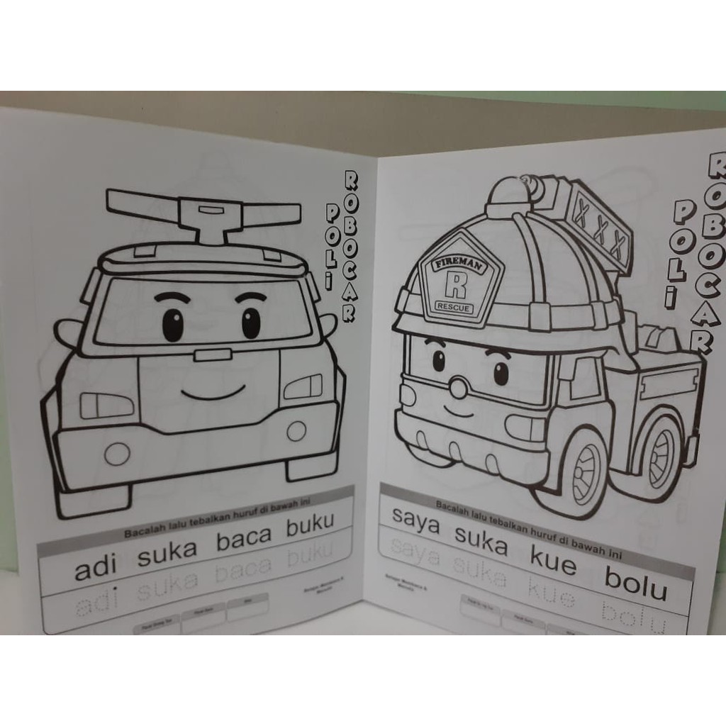 Buku Mewarnai A4 Belajar PAUD/ TK Edukasi