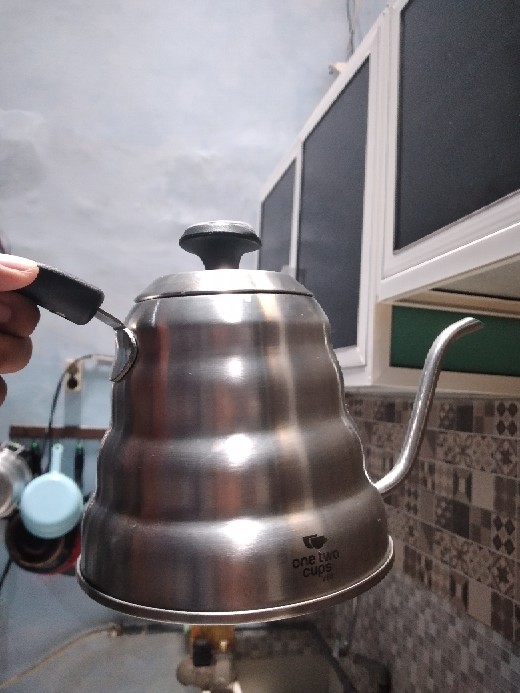 Coffee Maker Pot V60 Drip Kettle Teko Barista 1200ml Dengan Thermometer