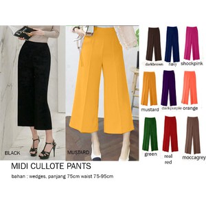 Midi Kulot Pants / Celana Midi Kulot