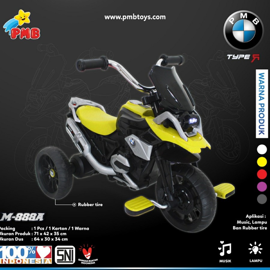 Mainan Anak Sepeda Motor Gowes Non Aki