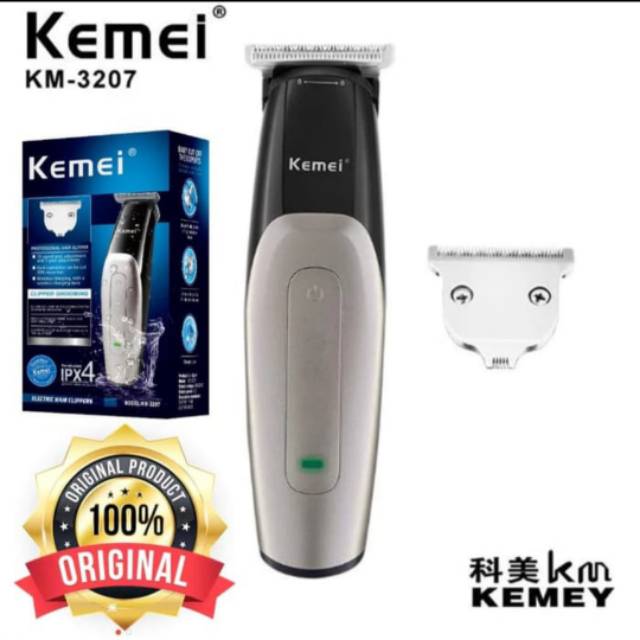 Kemei KM-3207 Hair Clipper Rechargeable Alat Mesin Cukur Rambut KM3207 Original