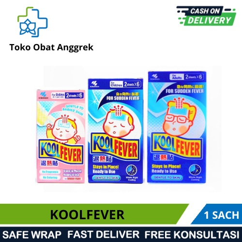 KOOLFEVER BAYI/ANAK/DEWASA/KOMPRES TURUN PANAS