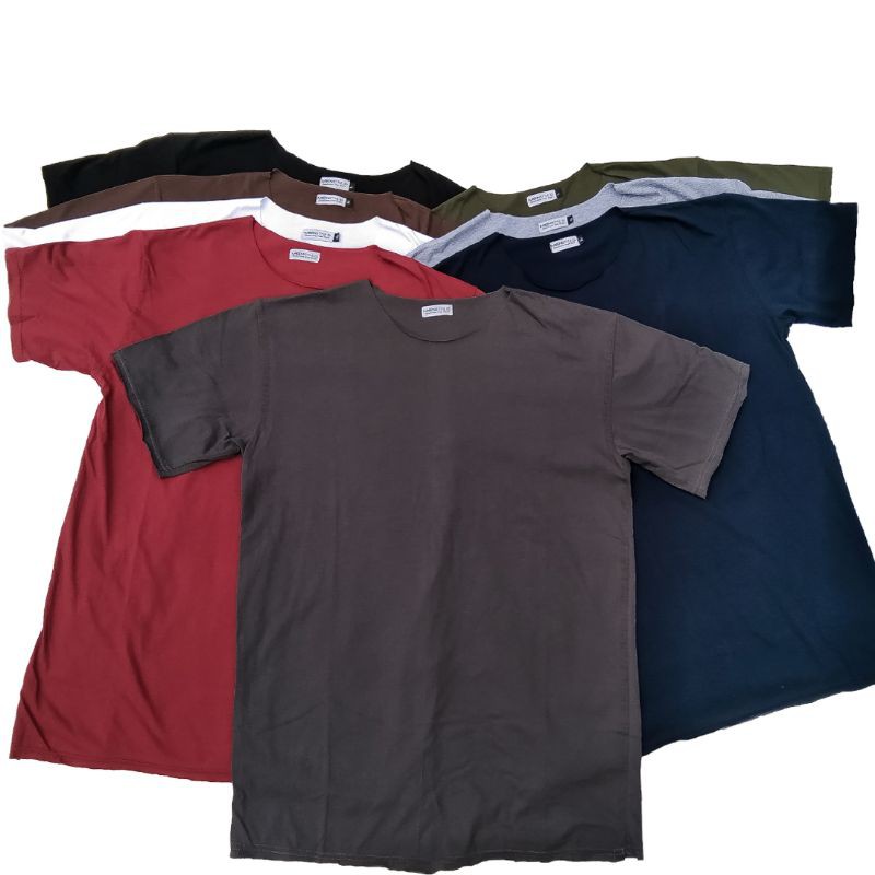 Tbasic Unfinished Tshirt Kaos Polos - Navy