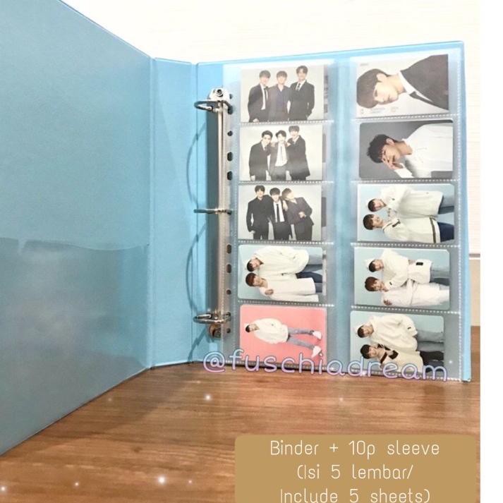 

Binder & Sleeve Ukuran A4 3 Ring untuk Photocard Polaroid Postcard KPOP .,