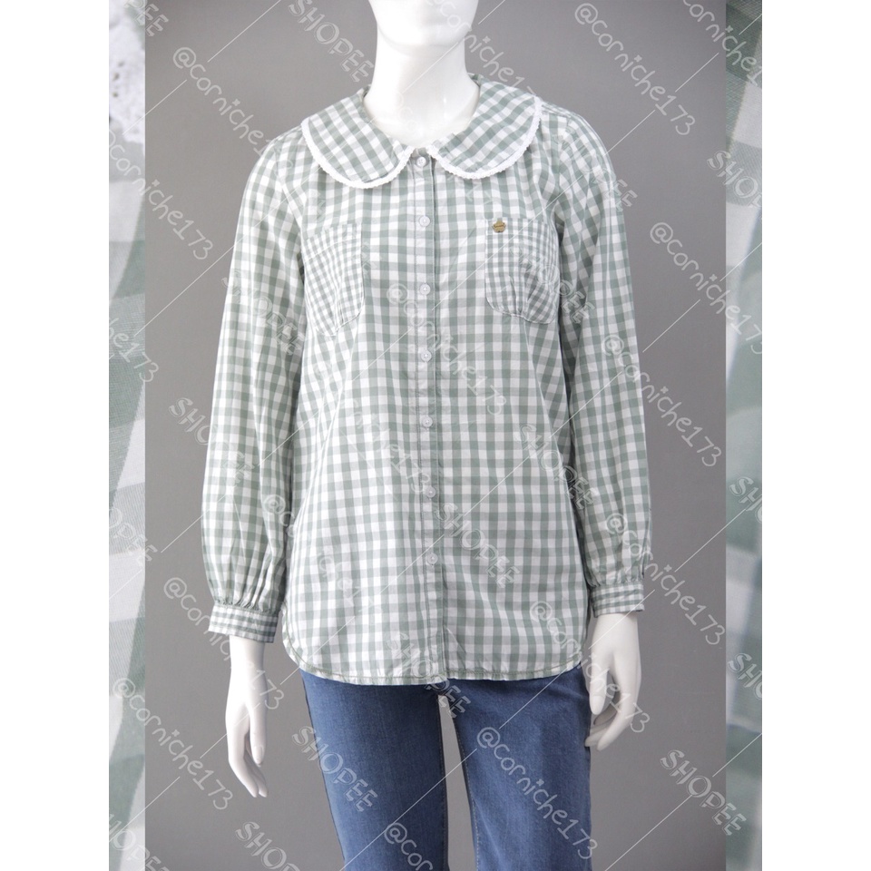 Corniche Selvy Blouse Basil - TH231504