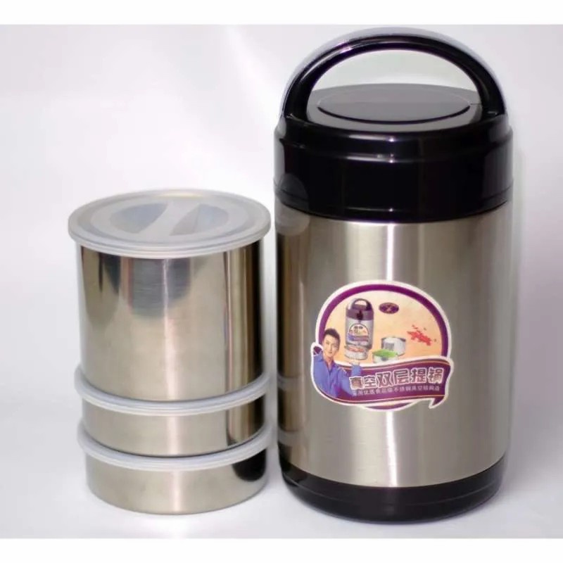 Yoshikawa Lunch Box Vacuum Flask Rantang Makan K-643 K643 1.8 Liter