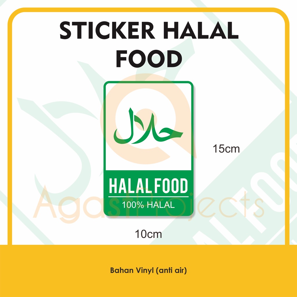 Jual Sticker Halal Food Stiker Anti Air | Shopee Indonesia