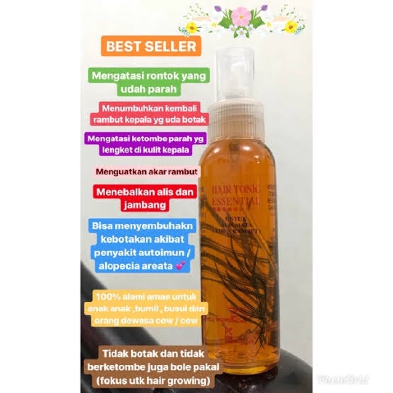 hair tonic essential yellow kuning