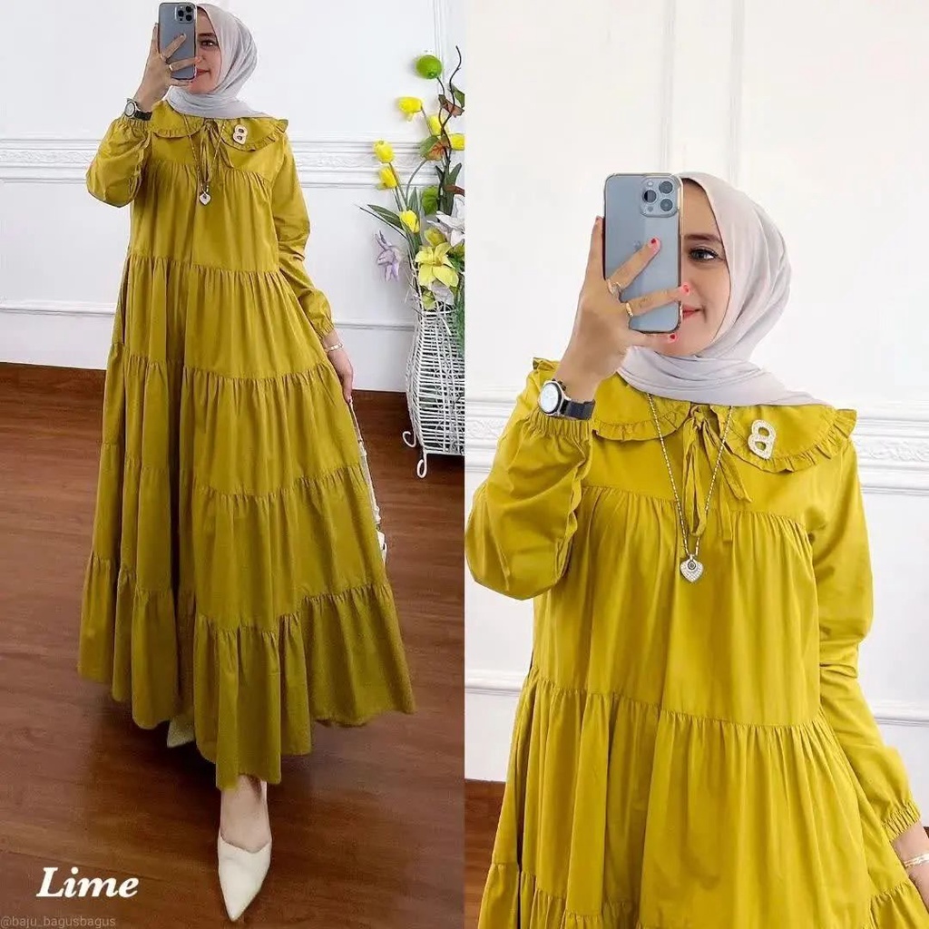 AMORA DRESS BL KATUN RAYON LD 110 CM PB 130 CM Gamis Wanita Terbaru  BAJU GAMIS WANITA TERBARU KEKINIAN SIMPLE DAN KEKINIAN SIMPLE DAN NYAMAN DI PAKAI BAJU DRESS 2022