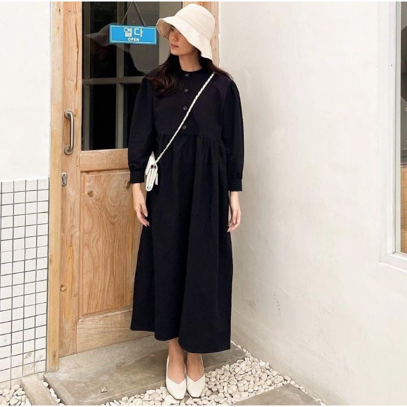 [COD] MIDI DRESS KATUN LD 100 cm MOTIF PREMIUM LONG TUNIK DRESS JUMBO SANSO SABRINA LUCIU TERBARU / 