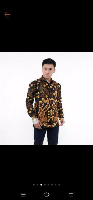 Kemeja Batik Pria Lengan Panjang Bswart Hrb026