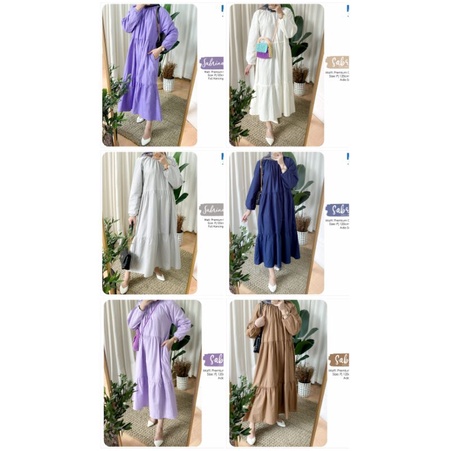 SABRINA MIDI DRESS MOELA / MIDI DRESS / DRESS CEWEK / TERUSAN CEWEK / BAJU MUSLIM