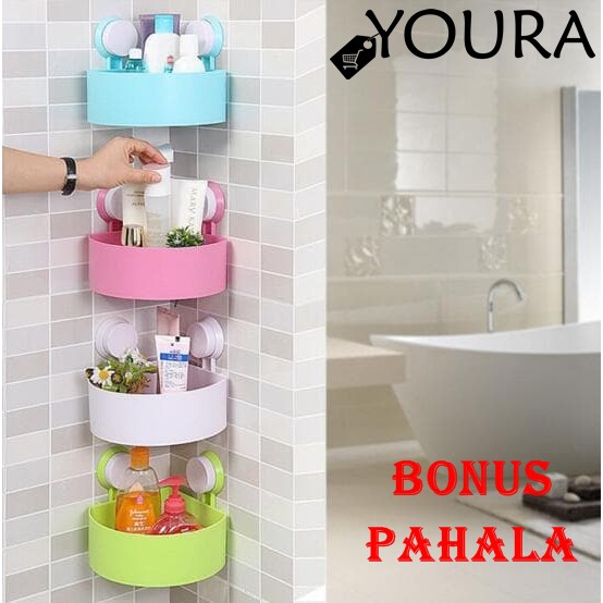 Rak kamar mandi / rak toilet / rak sudut / rak sudut kamar mandi / rak dinding sudut