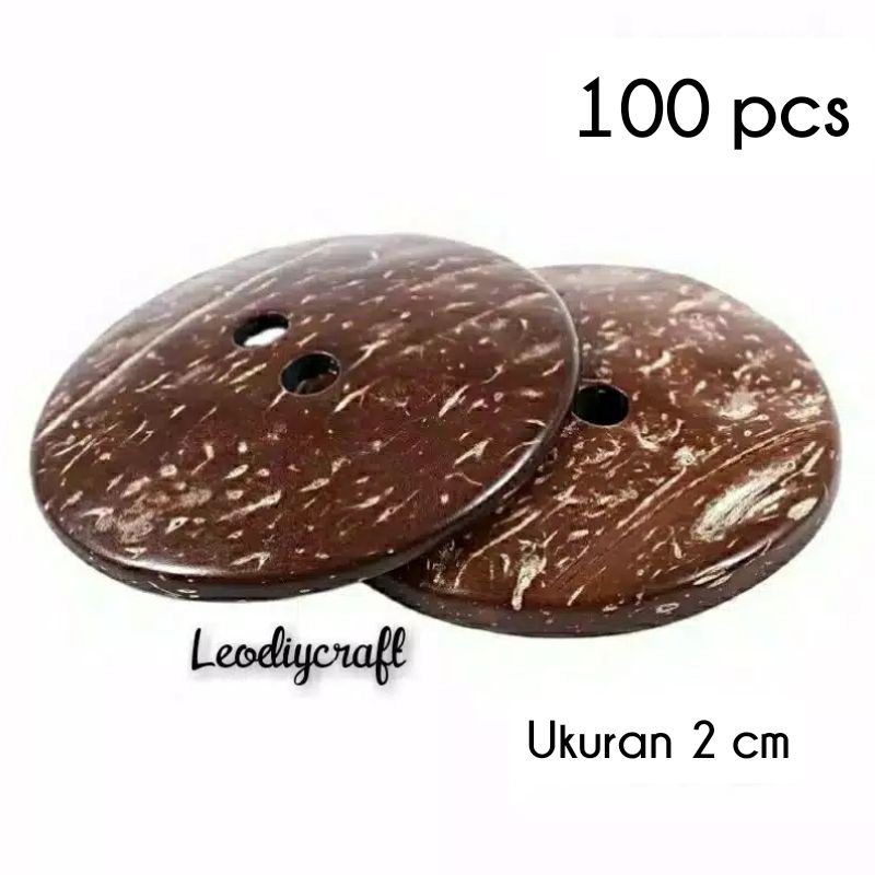 Kancing Batok Kelapa 2cm - Kancing - Kancing Baju