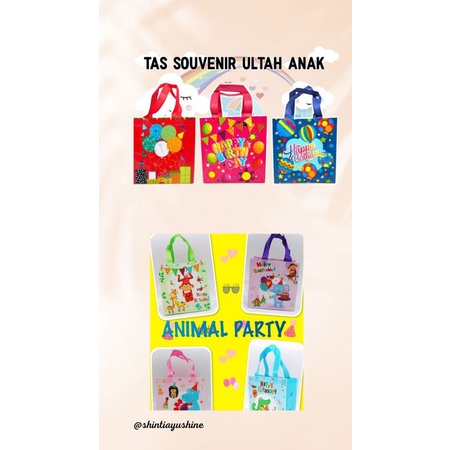 

tas sovenir ultah/goodie bag ultah anak