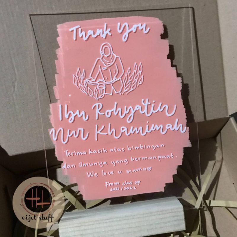AKRILIK CUSTOM/ ACRYLIC CUSTOM GIFT/ KADO ULTAH/ WISUDA/ WEDDING