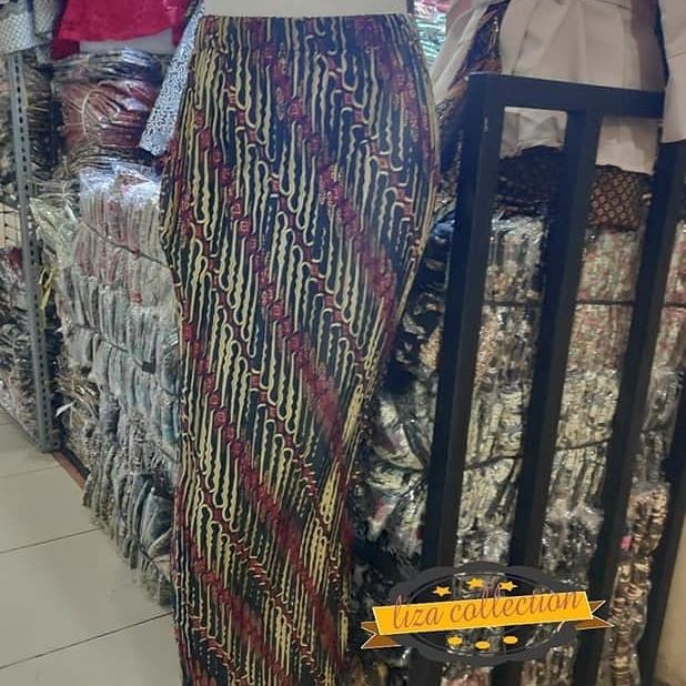 Rok Plisket Motif Parang Gold / Rok Batik