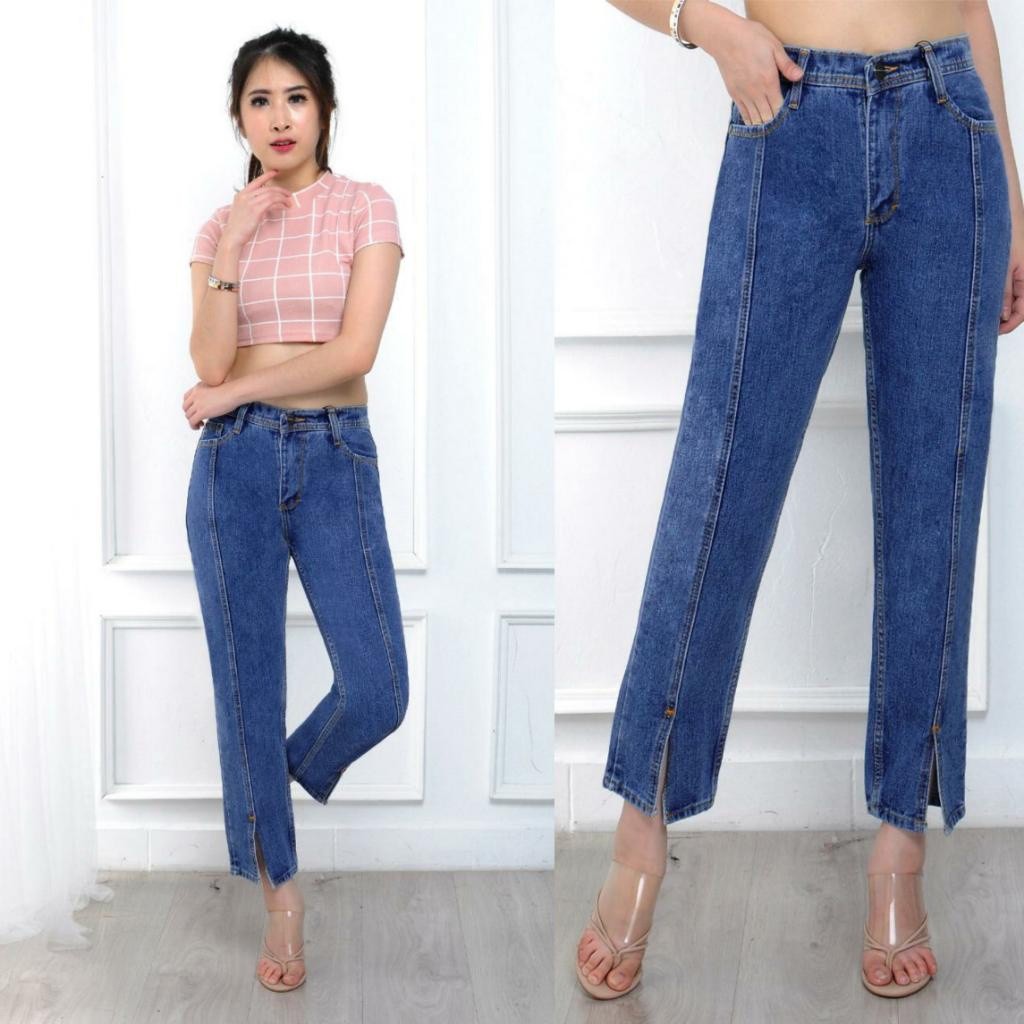 Jual CELANA BOYFRIEND JEANS FRANDA HIGH QUALITY | Shopee Indonesia