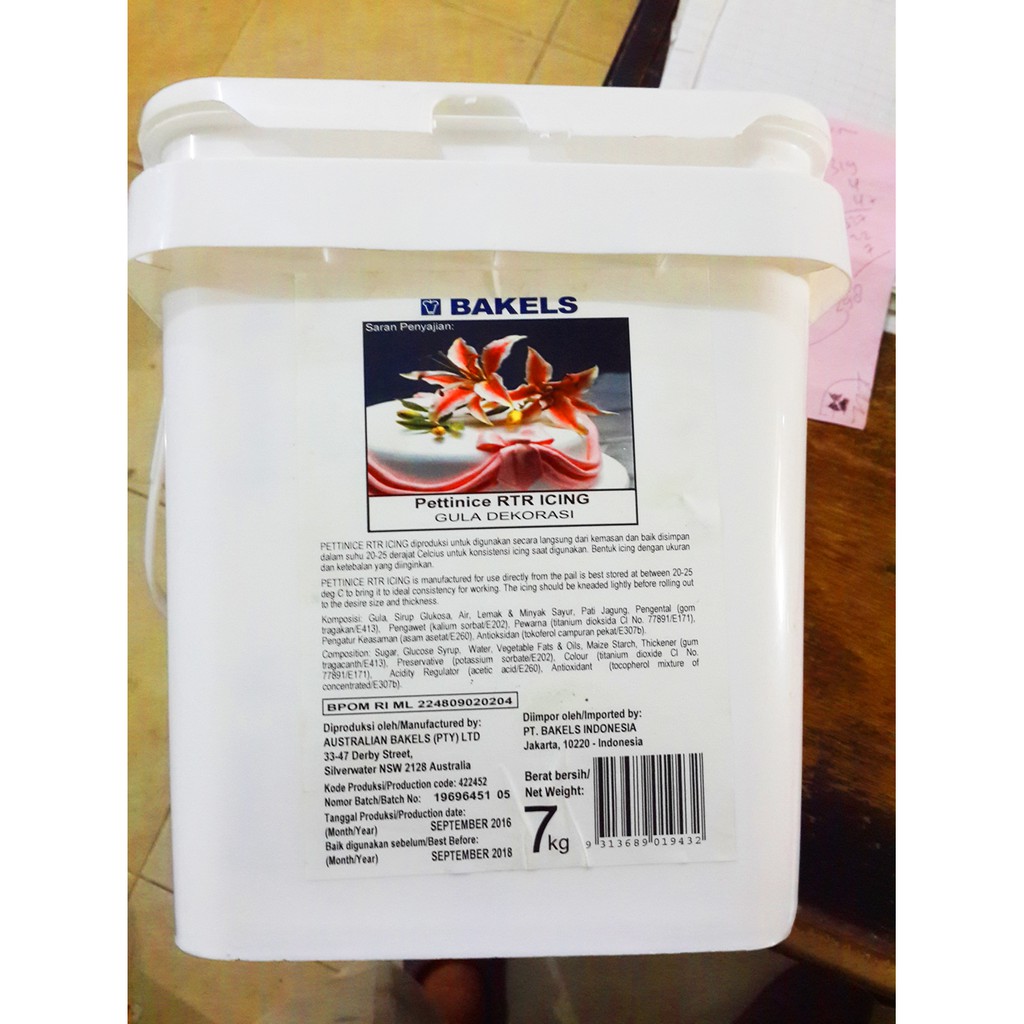 

Fondant BAKELS Gula Dekorasi Repack 500 grm