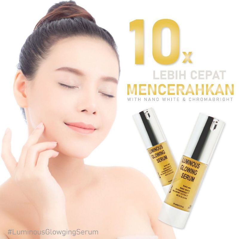 MS GLOW Luminous  Glowing Serum Booster Pencerah Kulit 10x !