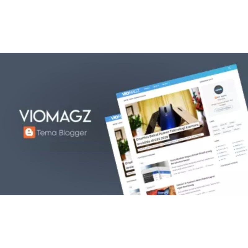 Template Blogger Premium Terbaik VIOMAGZ & LINKMAGZ