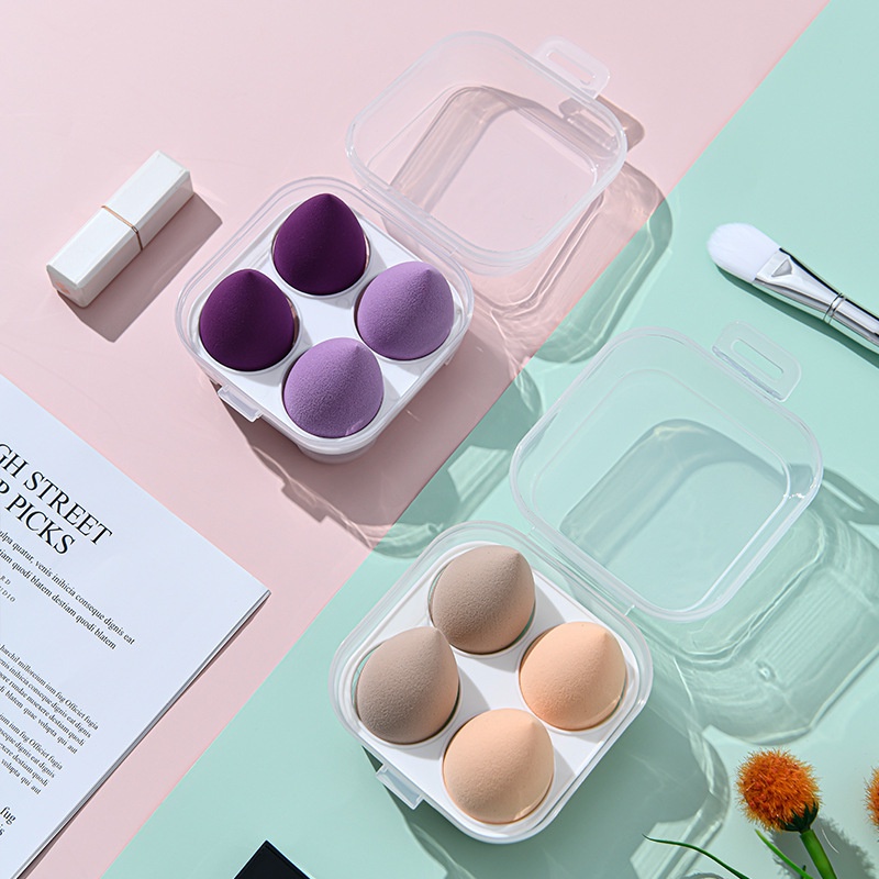 [Original] Spons Blender 4pcs / 8pcs Sponge Blender Lameila / Make Up Tools / Spons Blender / Spons Makeup / Beauty Blender/sponge make up/Spons Makeup 1set