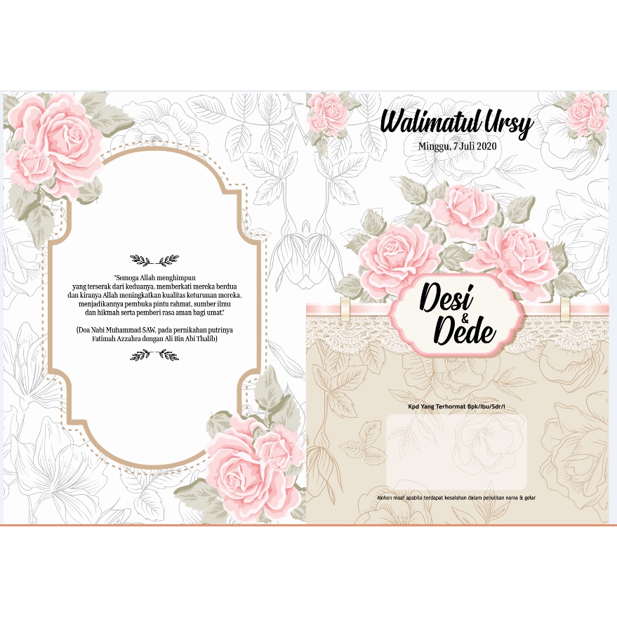 

UNDANGAN PERNIKAHAN JASMINE /ULEM CUSTOM GO7/PROSES KILAT TANPA PRE ORDER