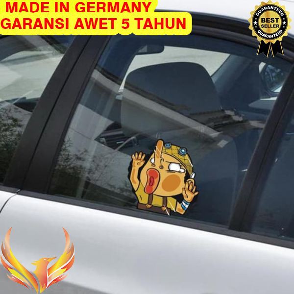 TERMURAH Aksesoris Mobil Stiker One Piece Usopp Tabrak Kaca Sticker Hit Glass Phoenix Star
