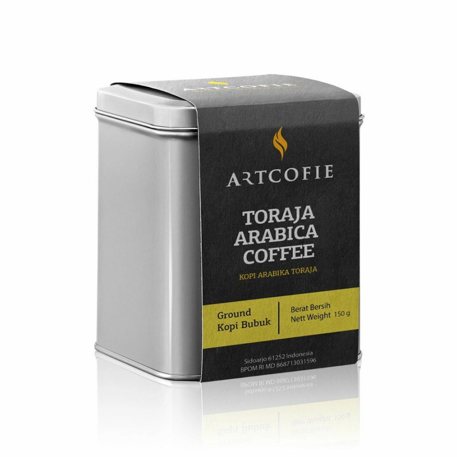 

Artcofie Kopi Toraja Arabica Tin Box Ground/Bubuk 150gr