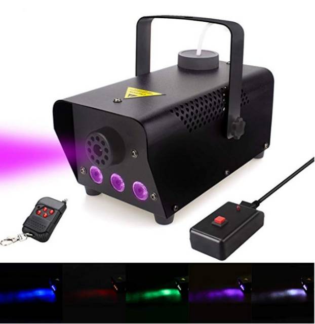 Mesin asap smoke gun fog machine 600w remote