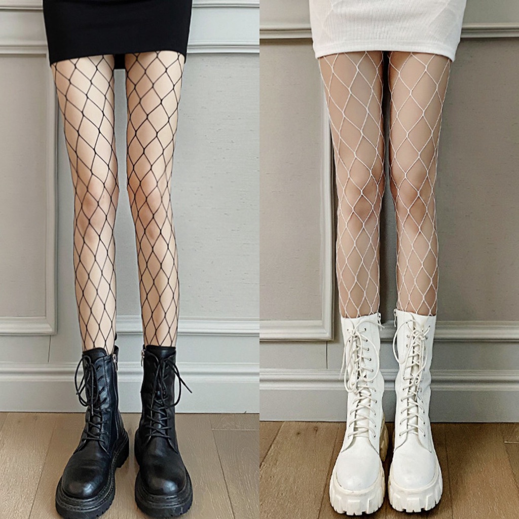 Stocking Fashion Wanita Jaring Besar Fashion Women Big Net Stocking 8427