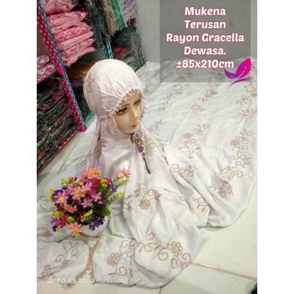 Mukena Terusan Rayon Gracella Dewasa