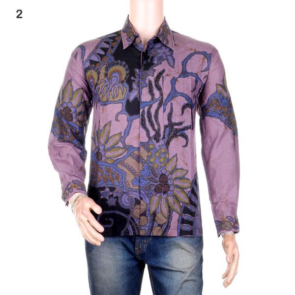 Kemeja batik lengan panjang / Baju batik pria seragam Iskandar 2 murah