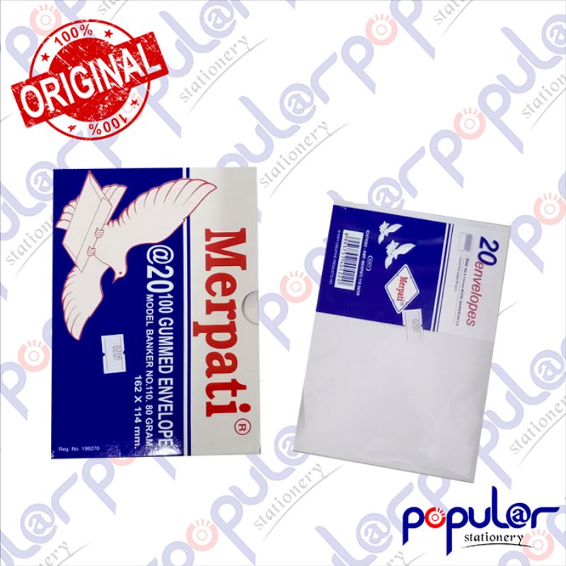 

Amplop Merpati Biru No.110 80gr
