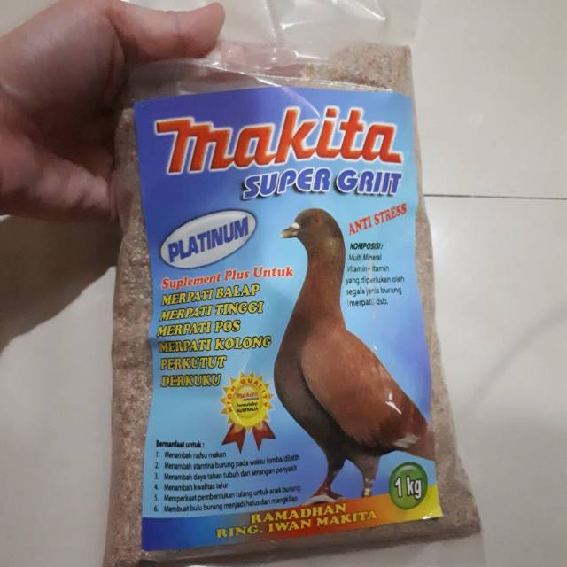 Makita Supet Grit Platinum - Suplemen Merpati
